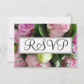 Hochzeit RSVP Roses Karte (Vorderseite)