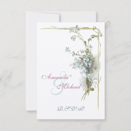 Hochzeit RSVP vergesst mir Noten (Vorderseite)