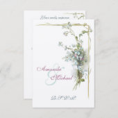 Hochzeit RSVP vergesst mir Noten (Vorne/Hinten)