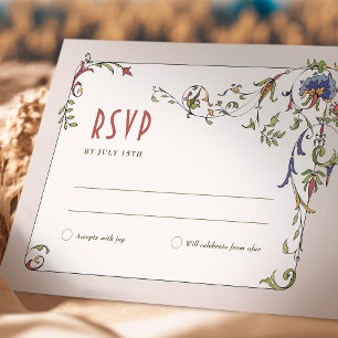 Hochzeit RSVP Viktorianische Belle Epoche einfügen Einladung