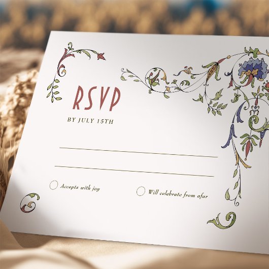 Hochzeit RSVP Viktorianische Belle Epoche einfügen Einladung