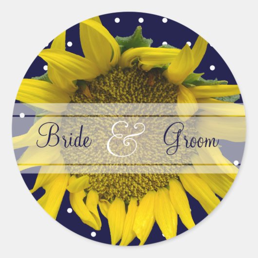 Hochzeit Runder Aufkleber (Vorderseite)