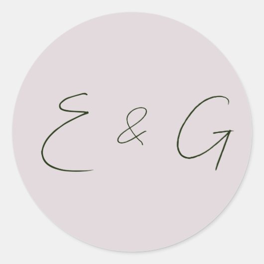 Hochzeit Runder Aufkleber (Vorderseite)