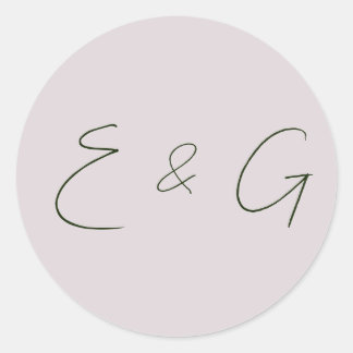 Hochzeit Runder Aufkleber