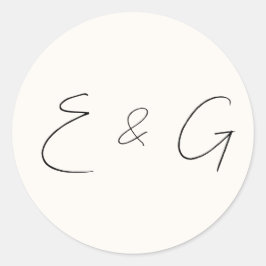 Hochzeit Runder Aufkleber