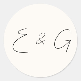 Hochzeit Runder Aufkleber