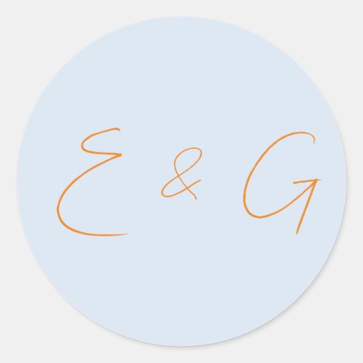 Hochzeit Runder Aufkleber (Vorderseite)