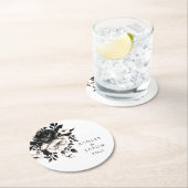 Hochzeit Runder Pappuntersetzer (Vor Ort)