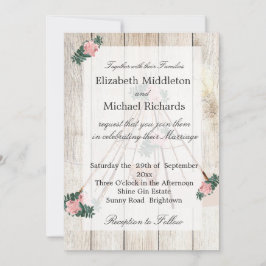 Hochzeit Rustic Boho Chic Teepee Einladung
