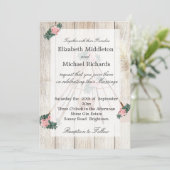 Hochzeit Rustic Boho Chic Teepee Einladung (Stehend Vorderseite)