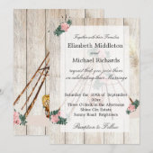 Hochzeit Rustic Boho Chic Teepee Einladung (Vorne/Hinten)