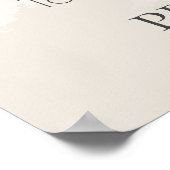 Hochzeit | Rustic Lilac Alabaster Peony Bar Sign Poster (Ecke)