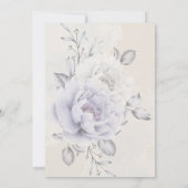 HOCHZEIT | Rustic Lilac and Alabaster Peony Floral Einladung (Rückseite)