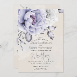 HOCHZEIT | Rustic Lilac and Alabaster Peony Floral Einladung