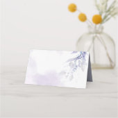 Hochzeit | Rustikale Violettfolien Platzkarte (Rückseite)