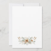 Hochzeit rustikaler Western Einladung (Rückseite)