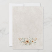 Hochzeit rustikaler Western Einladung (Rückseite)