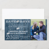 Hochzeit Rustikales Vintages Save the Date Foto (Vorne/Hinten)