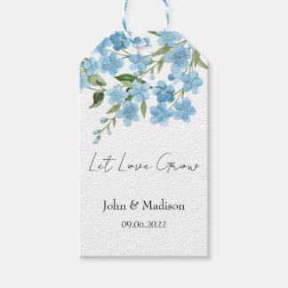Hochzeit Saatgut-Päckchen 'Lasst die Liebe wachsen Geschenkanhänger