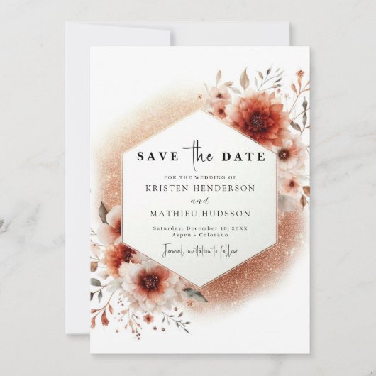 Hochzeit Save The Date (Vorderseite)