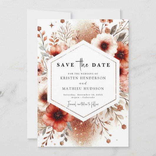 Hochzeit Save The Date (Vorderseite)