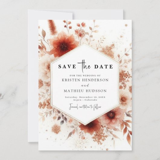 Hochzeit Save The Date (Vorderseite)