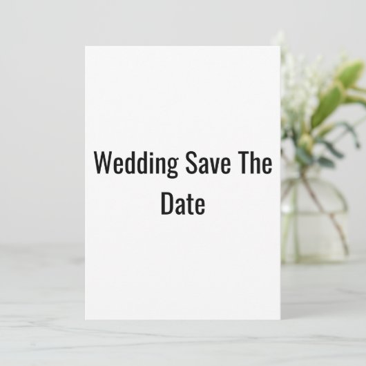 Hochzeit Save the Date (Stehend Vorderseite)