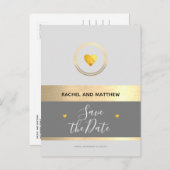 Hochzeit / Save the Date Ankündigungspostkarte (Vorne/Hinten)