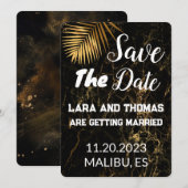 Hochzeit Save the Date Einladung (Vorne/Hinten)