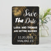 Hochzeit Save the Date Einladung (Stehend Vorderseite)