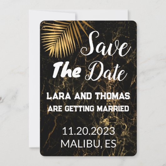 Hochzeit Save the Date Einladung (Vorderseite)