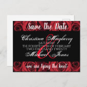 hochzeit save the date einladungspostkarte (Vorne/Hinten)