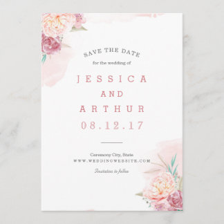 Hochzeit Save the Date | Erröten und Blüten