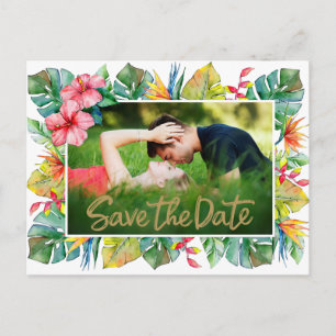 Hochzeit Save the Date   Foto an der Tropengrenze Postkarte
