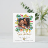 Hochzeit Save the Date | Foto an der Tropengrenze Postkarte (Stehend Vorderseite)