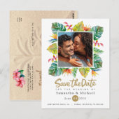 Hochzeit Save the Date | Foto an der Tropengrenze Postkarte (Vorne/Hinten)