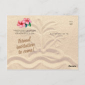 Hochzeit Save the Date | Foto an der Tropengrenze Postkarte (Rückseite)