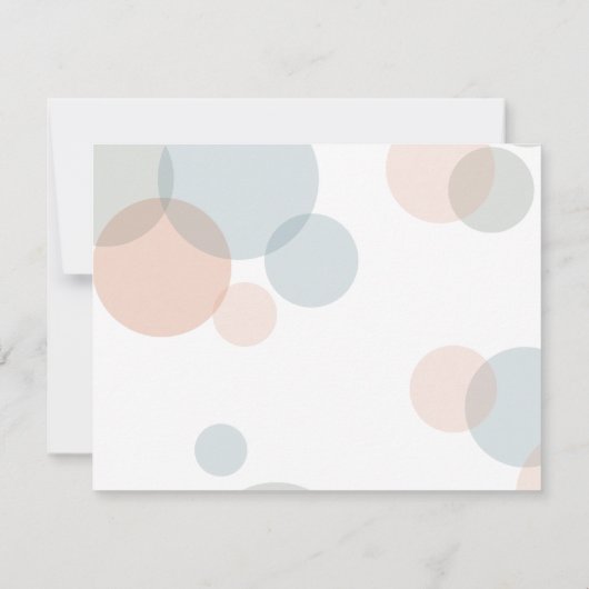 HOCHZEIT | Save the Date FOTO Confetti Dots (Rückseite)