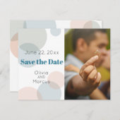 HOCHZEIT | Save the Date FOTO Confetti Dots (Vorne/Hinten)