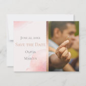 HOCHZEIT | Save the Date FOTO Rosa (Vorderseite)