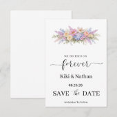 Hochzeit Save the Date Karte (Vorne/Hinten)