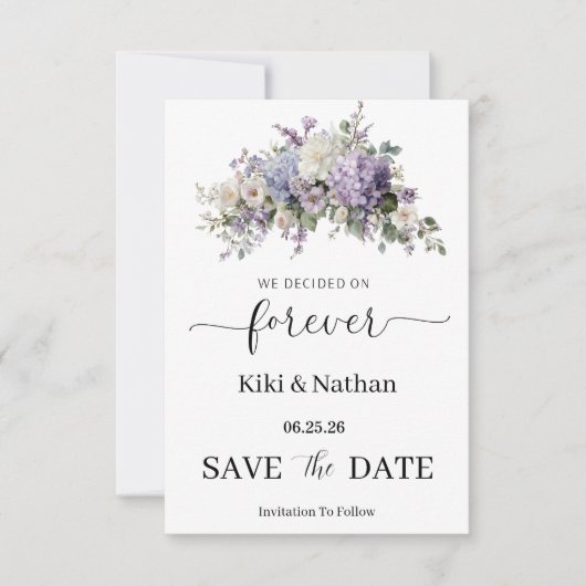 Hochzeit Save-the-Date-Karte (Vorderseite)