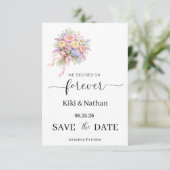 Hochzeit Save-the-Date-Karte (Stehend Vorderseite)
