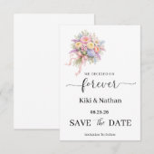Hochzeit Save-the-Date-Karte (Vorne/Hinten)