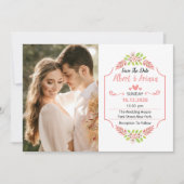 Hochzeit Save The Date Karte (Vorderseite)