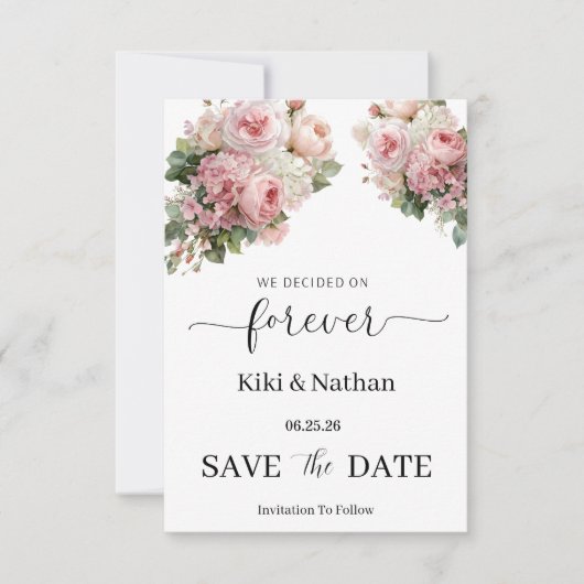 Hochzeit Save-the-Date-Karte (Vorderseite)