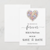 Hochzeit Save-the-Date-Karte (Vorne/Hinten)