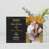 Hochzeit Save The Date Karte Vorlage (Stehend Vorderseite)