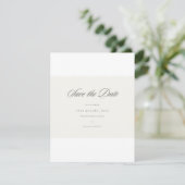 Hochzeit Save the Date Karten – Elegant Personalis (Stehend Vorderseite)