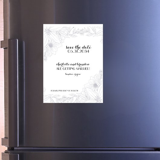 Hochzeit Save the Date Magnet